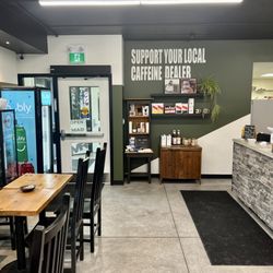 Amici’s Coffee Bar - Nice selection of mugs and coffee fixings