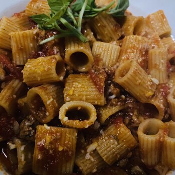 Trattoria Della Nonna - Bolognese - perfectly cooked "el dente" fresh basil topper, huge portion! - Italian Near Me - Mansfield, Massachusetts
