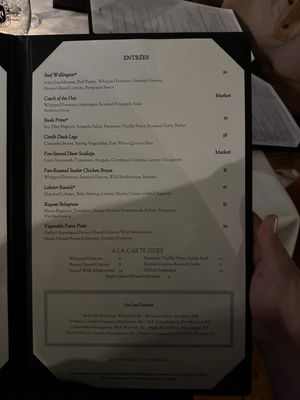Menu photo 5 White Horse Tavern Newport, RI Menu photo 5 White Horse Tavern Newport, RI