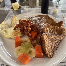 Excellent French toast. Excellent French toast.