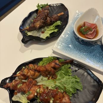 Hanami AYCE Sushi - Beef and chicken robata, sooooo good - Japanese Near Me - Austin, Texas
