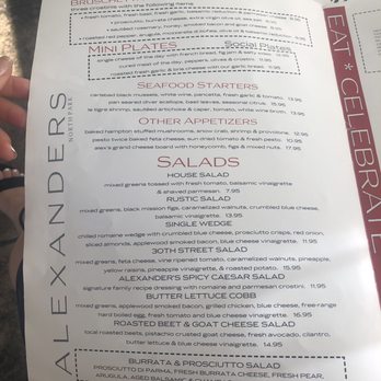 Alexanders on 30th - Starters and salads - Italian Near Me - San Diego, California