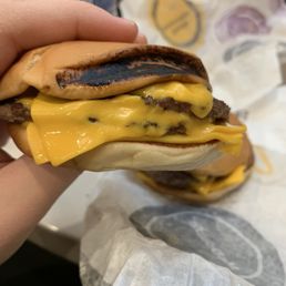 The sorry excuse for a burger. The sorry excuse for a burger.
