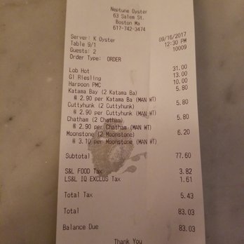 Neptune Oyster - Seafood Near Me - Boston, Massachusetts