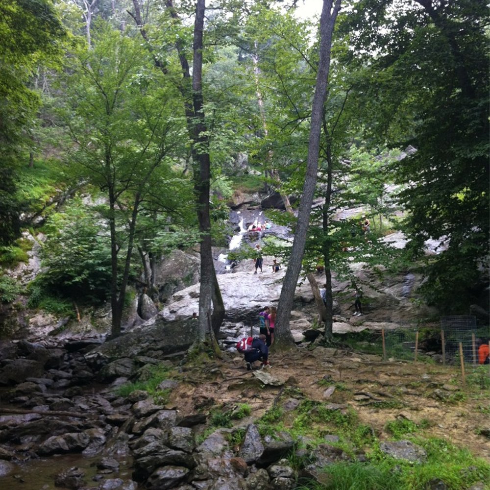 Slick climbing falls if it even sprinkles. Slick climbing falls if it even sprinkles.