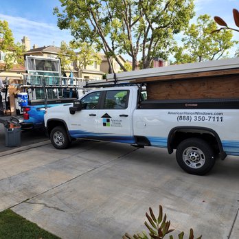 American Vision Windows - Company trucks on my driveway. - Windows Installation Near Me - Tustin, California