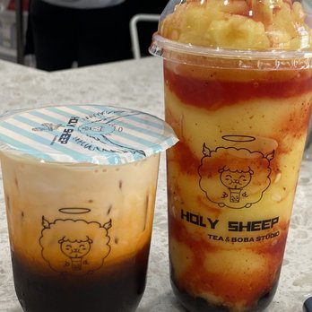 Holy Sheep - Thai MT with boba & Mangonada with boba - Bubble Tea Near Me - Anaheim, California