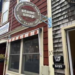 Stone Soup Books - Store sign.