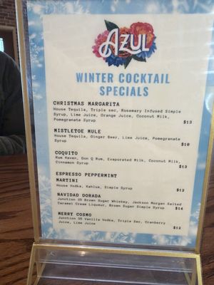 Menu photo 2 Azul Cantina Pigeon Forge, TN