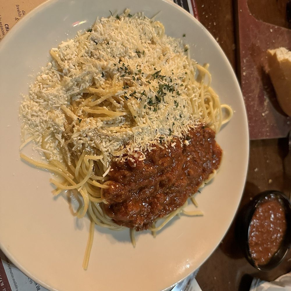 The Old Spaghetti Factory - Managers favorite (mizithra cheese and half rich meat sauce) - Italian Near Me - Fullerton, California The Old Spaghetti Factory - Managers favorite (mizithra cheese and half rich meat sauce) - Italian Near Me - Fullerton, California