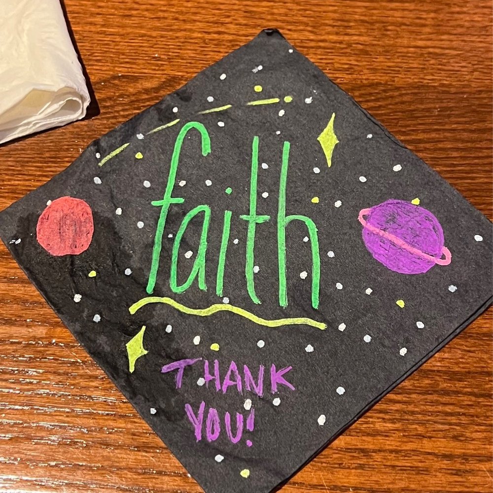 The Brass Tap - Faith even gave us a napkin to remember her name. I LOVE THIS3 - Gastropubs Near Me - Rockwall, Texas The Brass Tap - Faith even gave us a napkin to remember her name. I LOVE THIS3 - Gastropubs Near Me - Rockwall, Texas