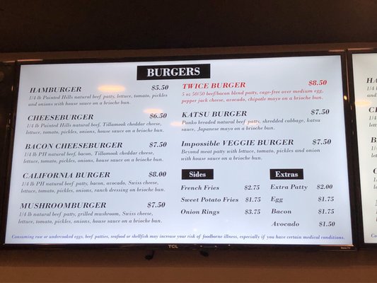 Menu photo 7 Twice Burger Seattle, WA Menu photo 7 Twice Burger Seattle, WA