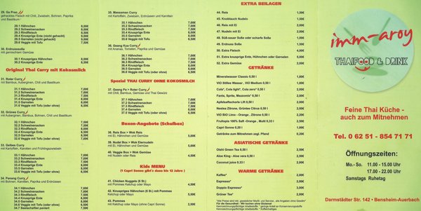 Menu photo 1 Imm-Aroy Bensheim, HE
