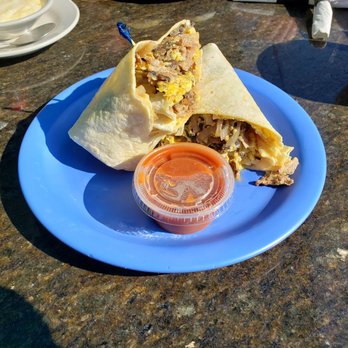 Java Joint Beachside Grill - Philly Cheesesteak Breakfast Burrito! - Breakfast & Brunch Near Me - Flagler Beach, Florida