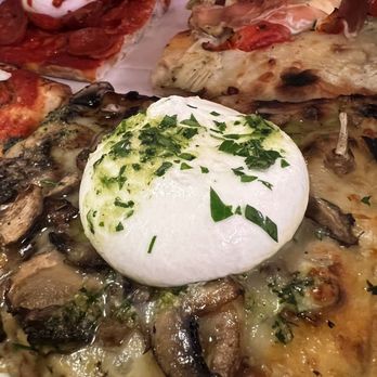 Unregular Pizza - Burrapizza Truffle Mushrooms - Pizza Near Me - New York, New York Unregular Pizza - Burrapizza Truffle Mushrooms - Pizza Near Me - New York, New York