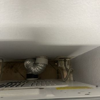 Revolff Dryer Vent Cleaning - The end attached to the wall is partly coming off. I asked for a replacement because this old one was rigged incorrectly. - Air Duct Cleaning Near Me Revolff Dryer Vent Cleaning - The end attached to the wall is partly coming off. I asked for a replacement because this old one was rigged incorrectly. - Air Duct Cleaning Near Me