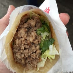 蝦豬餅 - 蝦豬餅 nicknamed Husband. Ground pork with stone ground fermented shrimp sauce and dried shrimp paste shredded lettuce. So fragrant
