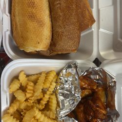Purple Cow - 6 wing dinner with fries
