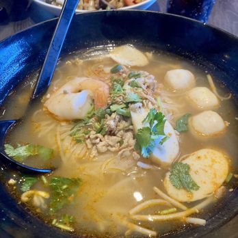 Siam Station - Tom yum noodle (medium spicy) - Thai Near Me - Cerritos, California