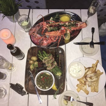 Poseidon - 2lbs Lobster and tuna steak! Greek beer with it. - Greek Near Me - Miami Beach, Florida
