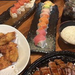 Chicken Karaage Rainbow Roll Marilyn Mon-Roll Beef Teriyaki Chicken Karaage Rainbow Roll Marilyn Mon-Roll Beef Teriyaki