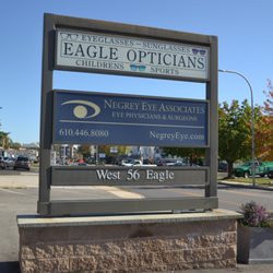Negrey Eye Associates - Signage on Eagle Road across from CVS.