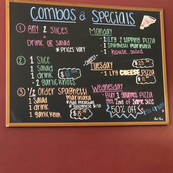 Tony's Pizza - Current deals and yelp checkin for a free soda with two slices - Pizza Near Me - Whittier, California