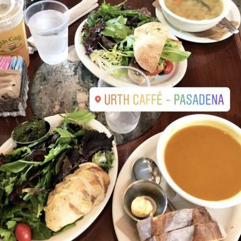 Urth Caffé-Pasadena - chicken pesto salad and pumpkin soup - Cafes Near Me - Pasadena, California Urth Caffé-Pasadena - chicken pesto salad and pumpkin soup - Cafes Near Me - Pasadena, California