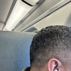Simple fade for salt and pepper hair