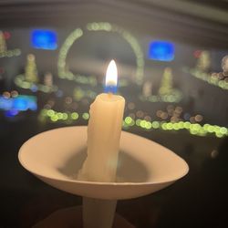 Plantation Baptist Church - A candle used for the church's Christmas Eve service.
