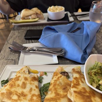 Chapter One Food & Drink. - Steak quesadilla. Macaroni and cheese and grilled chicken on ciabatta bread. - Seafood Near Me - Mystic, Connecticut Chapter One Food & Drink. - Steak quesadilla. Macaroni and cheese and grilled chicken on ciabatta bread. - Seafood Near Me - Mystic, Connecticut