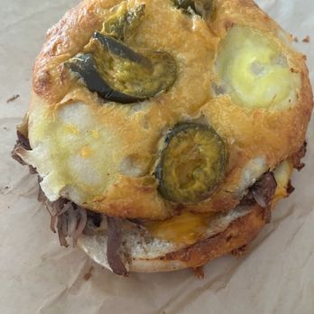 Einstein Bros. Bagels - Texas Brisket Egg Sandwich (no cheese) - Bagels Near Me - Las Vegas, Nevada