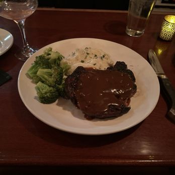 Caminito Steakhouse - Ribeye medium rare, chard....OMG!!! This place is awesome!!! - Argentine Near Me - Northampton, Massachusetts