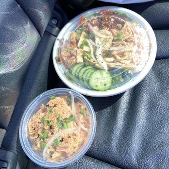 PB Poke House - Spicy Ahi and 51/50 Bowl - Poke Near Me - San Diego, California