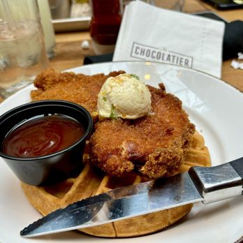 The Chocolatier - Chicken and waffles - New American Near Me - Hershey, Pennsylvania The Chocolatier - Chicken and waffles - New American Near Me - Hershey, Pennsylvania