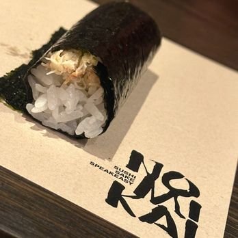 Nomikai - I believe this was the Dungeness crab hand roll, which was my favorite of the night. - Sushi Bars Near Me - Las Vegas, Nevada Nomikai - I believe this was the Dungeness crab hand roll, which was my favorite of the night. - Sushi Bars Near Me - Las Vegas, Nevada