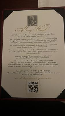 Menu photo 7 Bern's Steak House Tampa, FL Menu photo 7 Bern's Steak House Tampa, FL