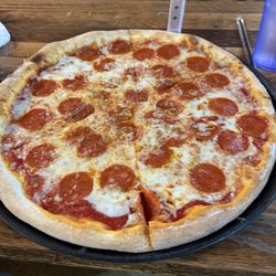 Brother's Pizza - Greencastle - Medium pepperoni pizza with extra cheese