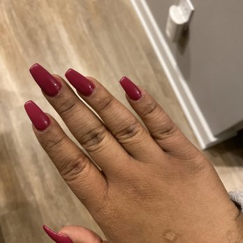 Gina's Magic Nails - Full set with gel polish, right after appointment - Nail Salons Near Me - Chicago, Illinois
