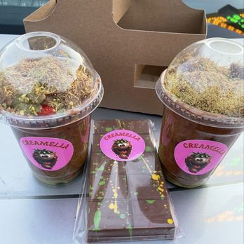 Creamella - Dubai chocolate strawberry cup, Dubai chocolate bar - Desserts Near Me - San Fernando Valley, California