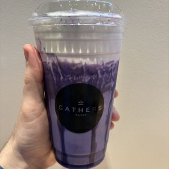 Gathers Tea Bar - Ube Monster - Bubble Tea Near Me - Chicago, Illinois Gathers Tea Bar - Ube Monster - Bubble Tea Near Me - Chicago, Illinois