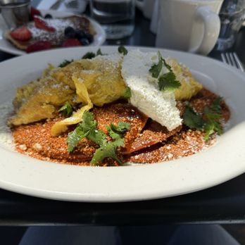 Eats - Toastaquilles with tortillas and softly scrambled eggs - American Near Me - San Francisco, California
