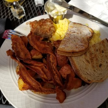 Roots Cafe - Eggs were ok, toast was too salty. Bacon was burnt and stale. Sausage and potatoes were overly seasoned. - Breakfast & Brunch Near Me - West Chester, Pennsylvania