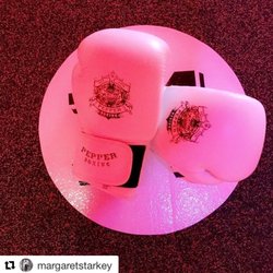 Pepper Boxing - Our lovely custom gloves provided with each class!