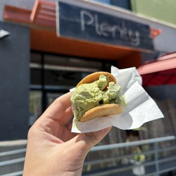 Plenty - Mini Matcha Ice Cream Sandwich - Coffee & Tea Near Me - Oakland, California