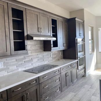 Top Drawer Cabinetry - "Transform your kitchen into a warm and inviting space with our beautiful brown shaker style cabinets" - Cabinetry Near Me - Phoenix, Arizona Top Drawer Cabinetry - "Transform your kitchen into a warm and inviting space with our beautiful brown shaker style cabinets" - Cabinetry Near Me - Phoenix, Arizona