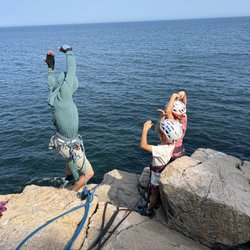 Atlantic Climbing School - Taking a break from climbing to do the Y-M-C-A