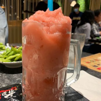 Jiang Niu - Strawberry smoothie -- SO GOOD! - Korean Near Me - Chicago, Illinois