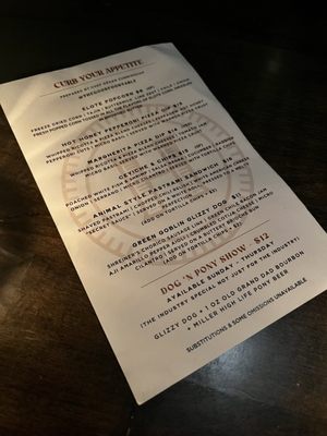 Menu photo 4 Highball Phoenix, AZ
