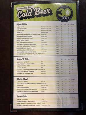Menu photo 7 30hop OMAHA N, NE